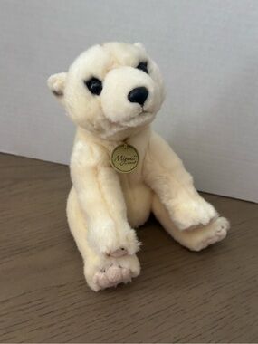 Miyoni By Aurora Polar Bear Creamy White Plush 8" Baby Cub Stuffed Animal